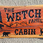 Personalized Camping Signs with Bears, Deer and Hawk - Calico Wood Signs