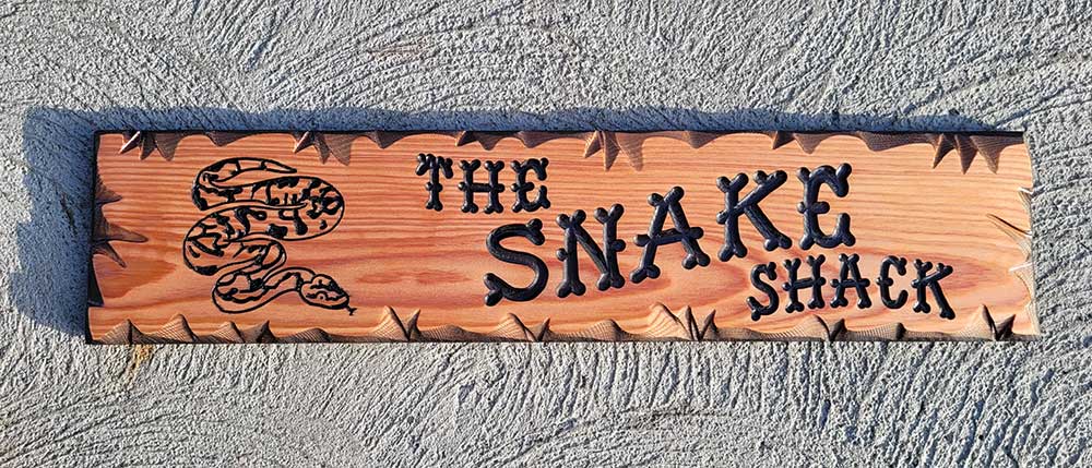 Python Snake Sign - Calico Wood Signs