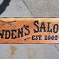 Saloon Sign with Rifles Pistols and Spurs - Calico Wood Signs