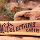 Wooden Yard Signs with Silhouetted Mountains - Calico Wood Signs